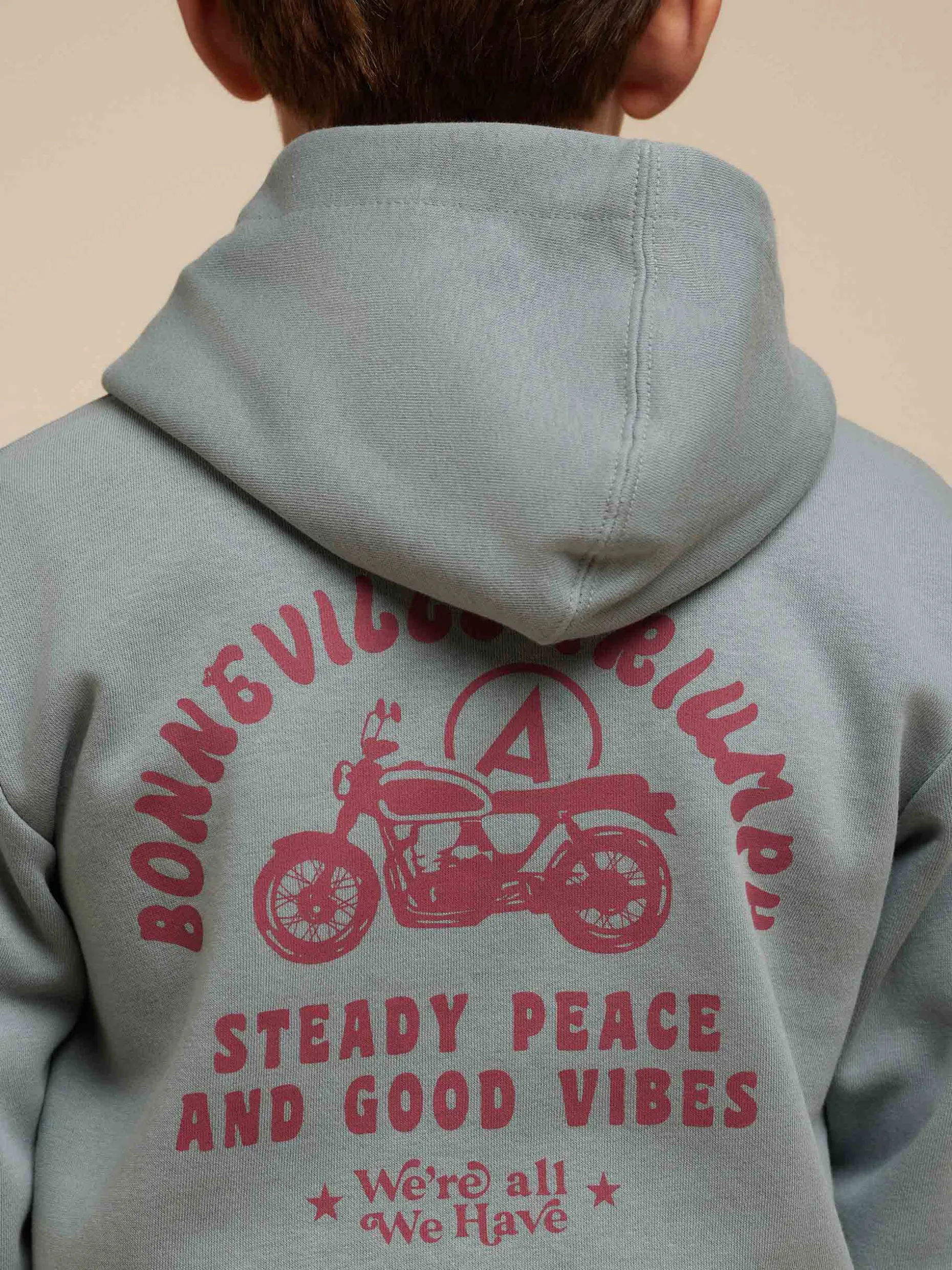 SUDADERA TRIUMPH KIDS AZUL