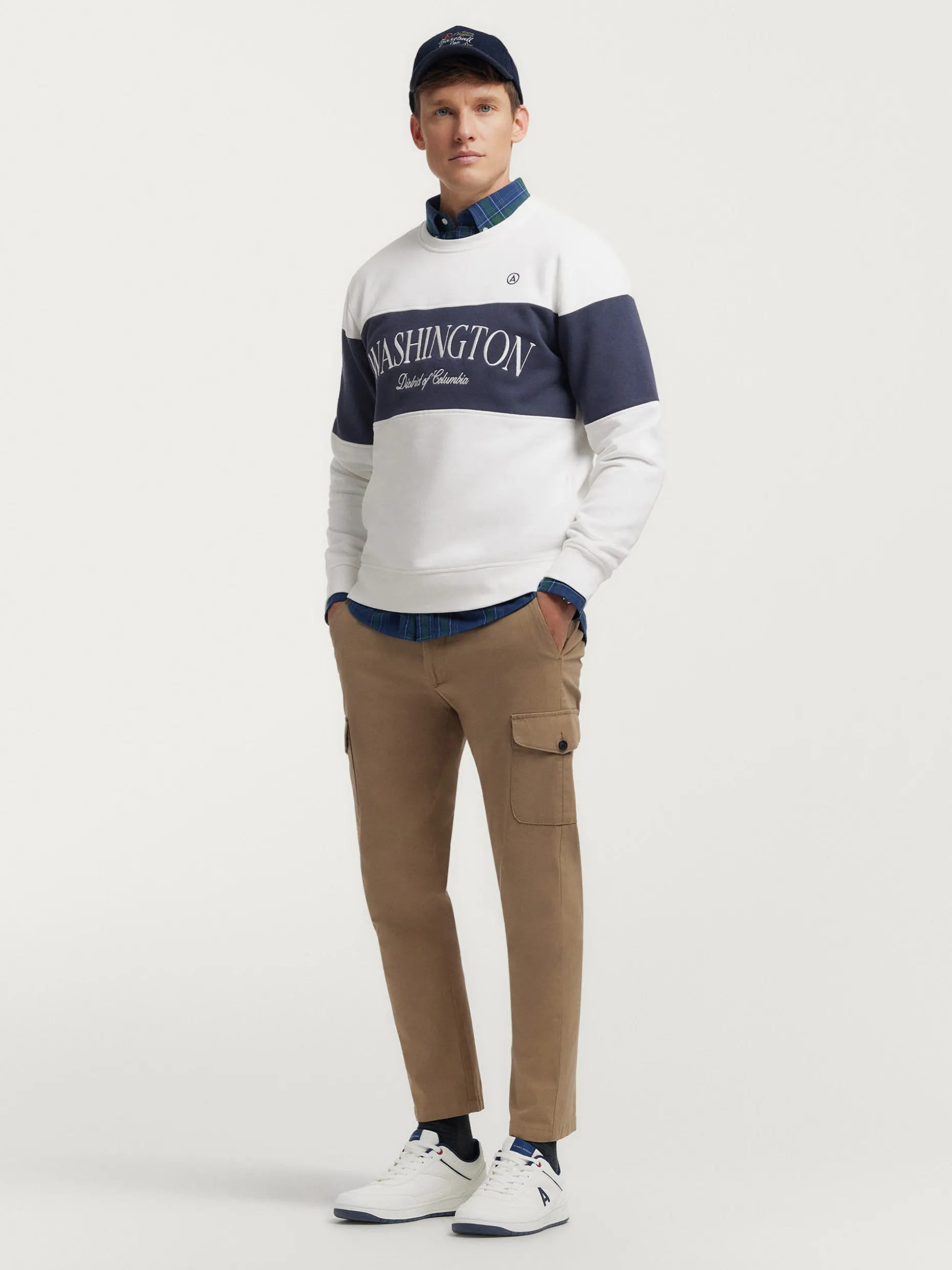 SUDADERA WASHINGTON BLANCO